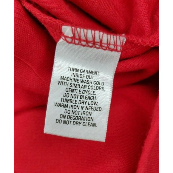 Wish For Joy Red Christmas Tree Logo Long Sleeve Women Top Glitter Tree Shirt - Picture 11 of 12